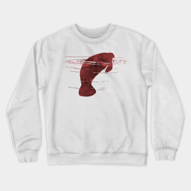 Manatee Crewneck Sweatshirt by BittenByErmines